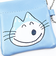 11ぴきのねこ バネポーチ フェイス （ブルー） 小銭入れ