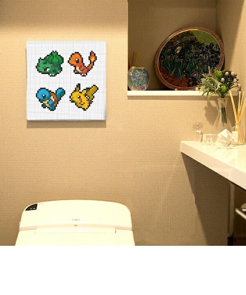 ポケットモンスター 集合(ピカチュウ＆初代御三家) アートパネル
