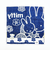 ミッフィー miffy だっこ ミニタオル (ネイビー) ハンカチ  西川
