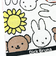 ミッフィー miffy ミッフィーフレンズ ミニタオル (ホワイト) ハンカチ 日本製 西川