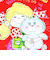 水森亜土 ネコ エコバッグ レッド×ピンク