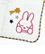 ミッフィー miffy ふわふわ刺繍ハンカチーフ (ベージュ)