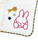 ミッフィー miffy ふわふわ刺繍ハンカチーフ (ベージュ)
