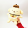 サンリオ ポムポムプリン さくらんぼチェック S ぬいぐるみ イエロー