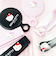 サンリオ ハローキティ 折りたたみミラー付きコーム ピンク Sanrio