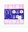 ミッフィー miffy フラワー ミニタオル ピンク ハンカチ 西川