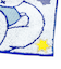 ミッフィー miffy スター ミニタオル ブルー ハンカチ 西川
