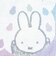 ミッフィー miffy ドロップ ミニタオル ラベンダー ハンカチ 西川