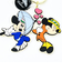 ディズニー ミッキー＆ミニー ライブリーラバーチャームキーホルダー ACCOMMODE アコモデ Disney