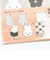 ミッフィー miffy モノクロ ダイカットカードレター レターセット 文具 日本製