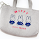 ミッフィー miffy 帆布プチトートバッグ グレー ポーチ