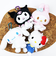 サンリオ ハローキティ ぬいぐるみエコバッグ スタンダード バッグ マスコット カラビナ付
