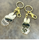 ミッフィー miffy 70th  ドット GOLDキーホルダー
