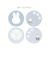 ミッフィー miffy フレークシール ブルー フラワーシリーズ ステッカー 文具 日本製