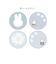 ミッフィー miffy フレークシール ブルー フラワーシリーズ ステッカー 文具 日本製