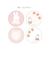 ミッフィー miffy フレークシール ピンク フラワーシリーズ ステッカー 文具 日本製