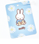 ミッフィー miffy フラットポーチ ブルー フラワーシリーズ