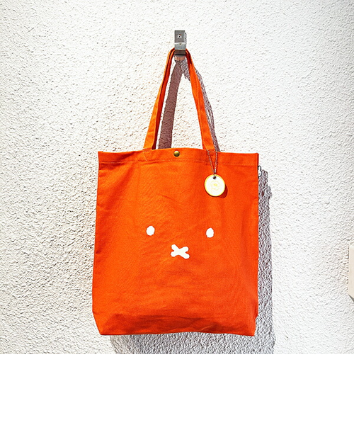 ミッフィー miffy トートバッグ (フェイスオレンジ)｜パーフェクト