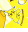 ポケットモンスター パーモット＆ピカチュウ 巻きタオル(M) キッズ スクール ポケモン