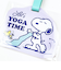 スヌーピー アクリルラゲッジタグ YOGA TIME ネームタグ トラベル 旅行 パープル SNOOPY