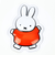 ミッフィー miffy ぷっくりったいステッカー  オレンジ