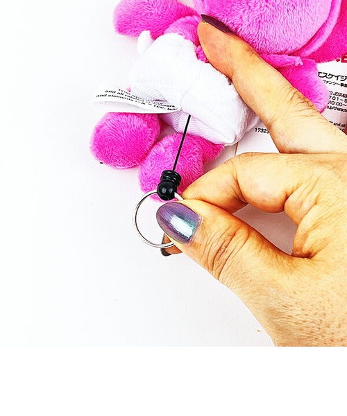 トムとジェリー ピンクジェリー＆タフィー ぬいぐるみリールキー