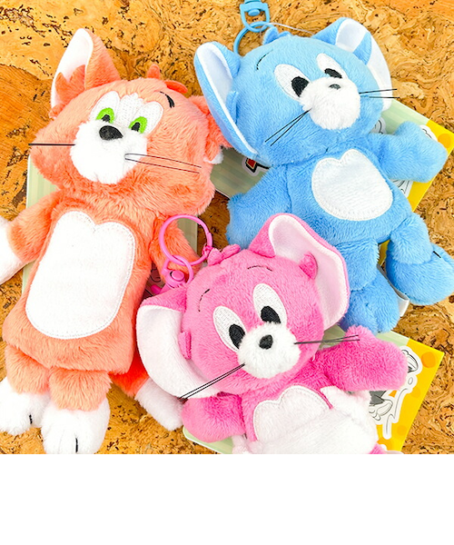 トムとジェリー キーボードカバー ピンク トムとジェリー ピンクジェリー＆タフィー ぬいぐるみリールキー