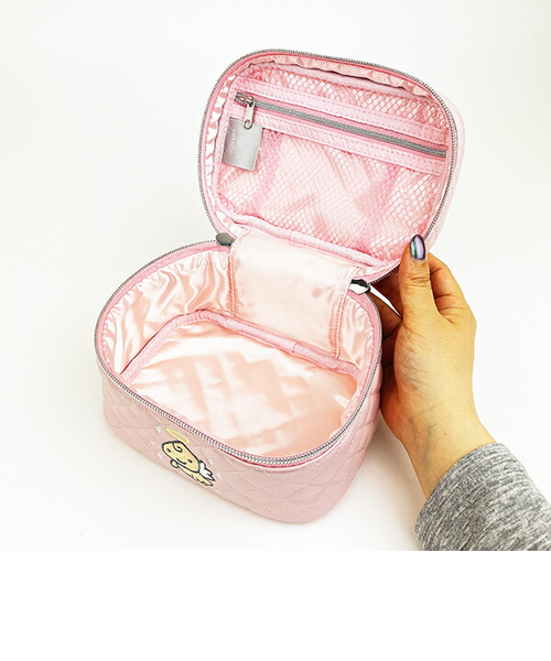 たまごっち てんしっち キルティングバニティポーチ ピンク