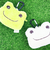かえるのピクルス ぬいぐるみエコバッグ フェイス ベージュ