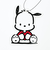 サンリオ ポチャッコ キーホルダー付きサガラポーチ Sanrio