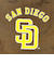 MLB(メジャーリーグ) パドレス キャンパストートバッグ ブラウン
