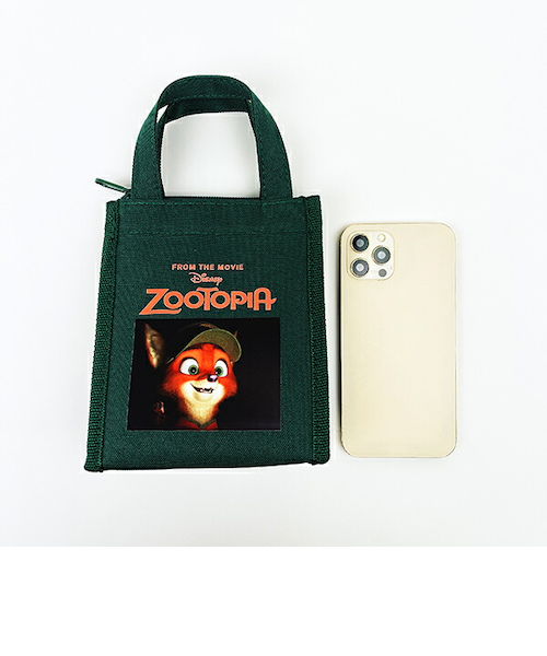 ディズニー ズートピア ランチバッグスクエア(SS) グリーン Disney
