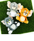 トムとジェリー トム ぬいぐるみマスコット グレー