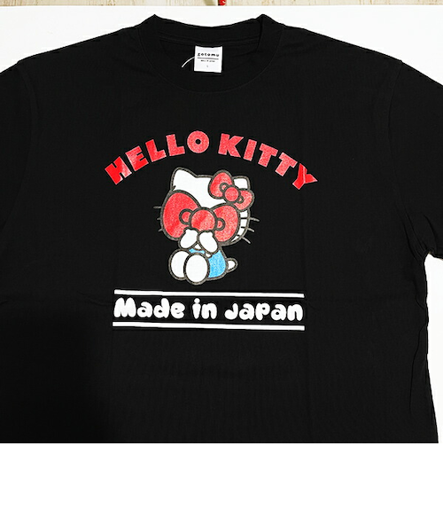 サンリオ ハローキティ Tシャツ(L) ブラック アパレル 日本製