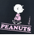 スヌーピー チャーリーブラウン スクエアランチバッグ(M) ブラック SNOOPY
