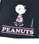 スヌーピー チャーリーブラウン スクエアランチバッグ(L) ブラック SNOOPY