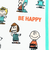 スヌーピー スクエアランチバッグ(M) BE HAPPY アイボリー SNOOPY