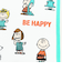 スヌーピー スクエアランチバッグ(M) BE HAPPY アイボリー SNOOPY