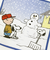 スヌーピー スノーデイ ミニタオル ホワイト 西川 日本製 SNOOPY