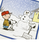 スヌーピー スノーデイ ミニタオル ホワイト 西川 日本製 SNOOPY
