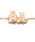 すみっコぐらし えびふらいのしっぽ＆あじふらいのしっぽ ブレスレット ピンクゴールド アクセサリー すみっこ 日本製