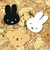 ミッフィー miffy フェイス アクリルマグネット ブラウン