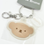ミッフィー miffy フェイス ラバーキーホルダー ブラウン