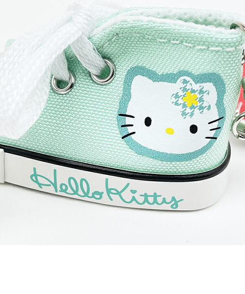 サンリオ ハローキティ スニーカーキーリング カオハナ グリーン