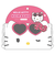 サンリオ ヒョウ柄 ハローキティ フェイスヘアバンド Sanrio