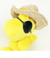 スヌーピー ウッドストック 麦わら帽子 ぬいぐるみ(S) イエロー