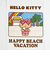 サンリオ ハローキティ 日焼け キティ 半袖Tシャツ(L) アイス アパレル Sanrio