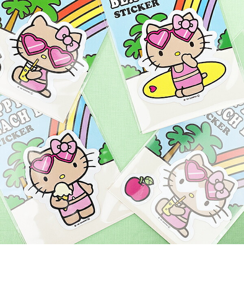 サンリオ ハローキティ 日焼け キティ ステッカー サングラス