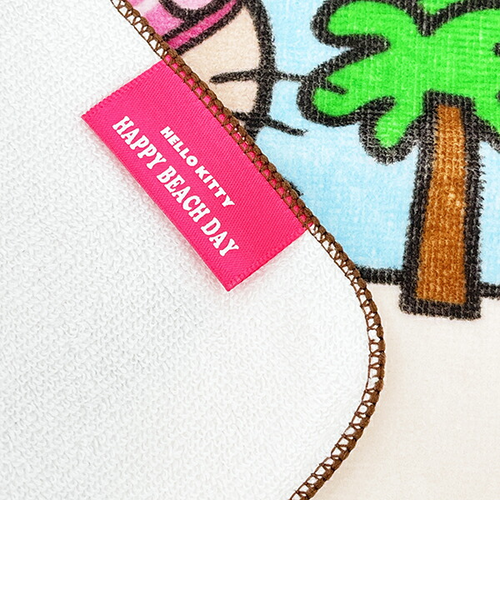 サンリオ ハローキティ 日焼け キティ 刺繍ハンドタオル アイス