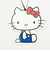 サンリオ 日焼け キティ 全身サークル さがらポーチ (パープル) Sanrio